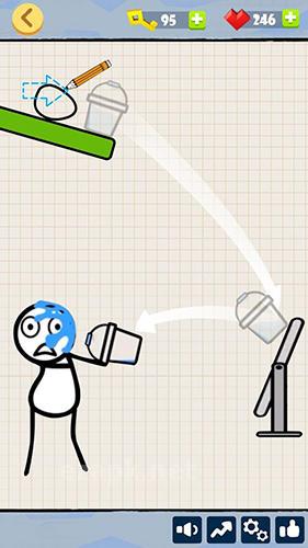 Bad luck stickman: Addictive draw line casual game