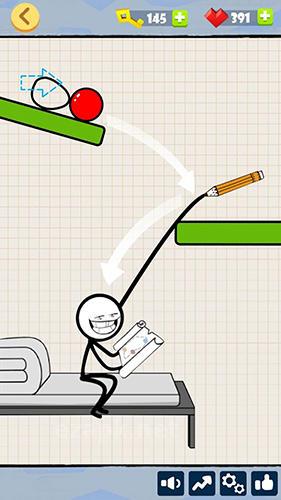 Bad luck stickman: Addictive draw line casual game