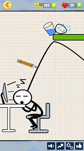 Bad luck stickman: Addictive draw line casual game