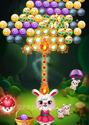 Bunny bubble shooter pop: Magic match 3 island