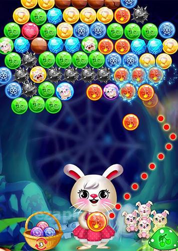 Bunny bubble shooter pop: Magic match 3 island