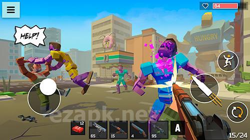 4 guns: 3D pixel shooter