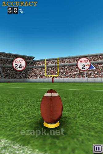 Flick kick field goal