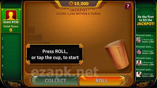 Dice legends: Farkle game