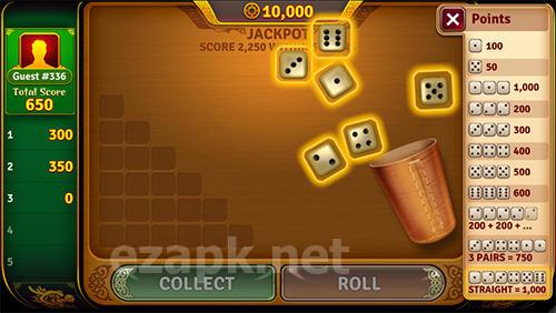 Dice legends: Farkle game