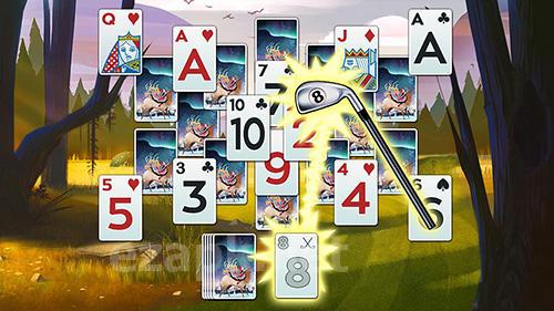 Golf solitaire: Green shot