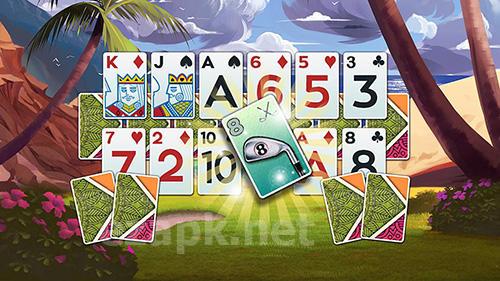 Golf solitaire: Green shot