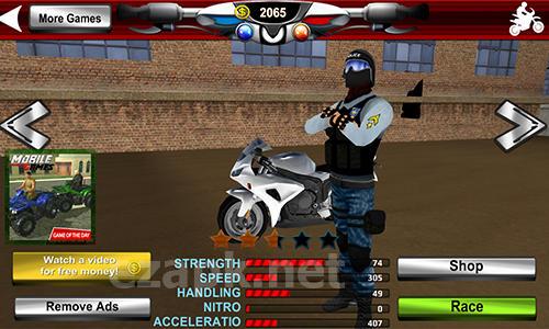 Police motorcycle crime sim