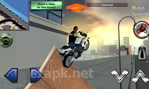 Police motorcycle crime sim