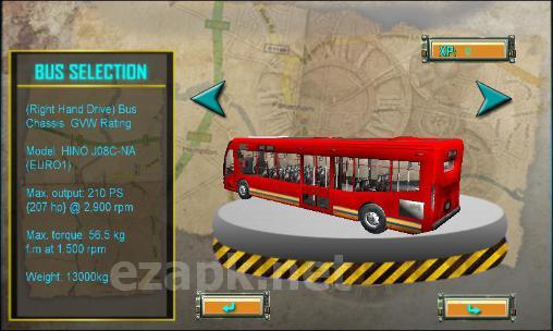 Hill tourist bus driving