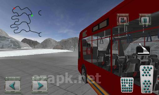 Hill tourist bus driving