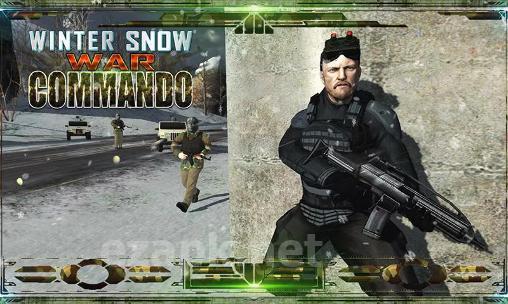 Winter snow war commando. Navy seal sniper: Winter war