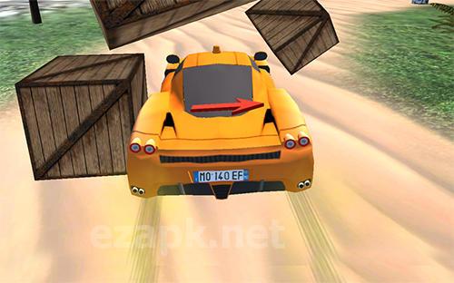 Crazy dirt offroad car race