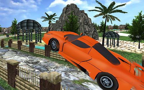 Crazy dirt offroad car race