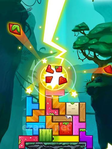 Puzzle stack: Fruit tower blocks game