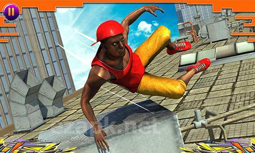City parkour sprint runner 3D