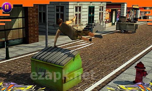 City parkour sprint runner 3D
