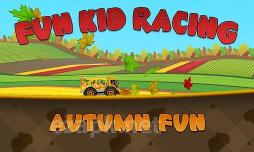 Fun kid racing: Autumn fun