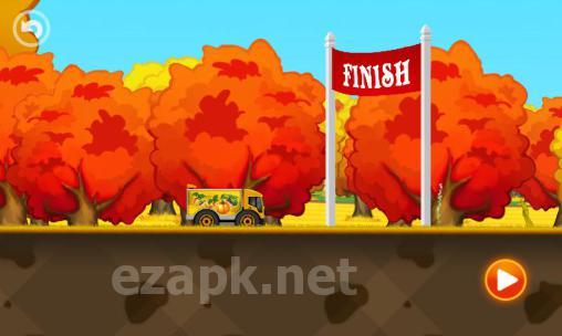 Fun kid racing: Autumn fun