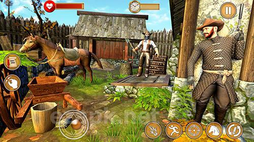 Western cowboy gun shooting fighter open world