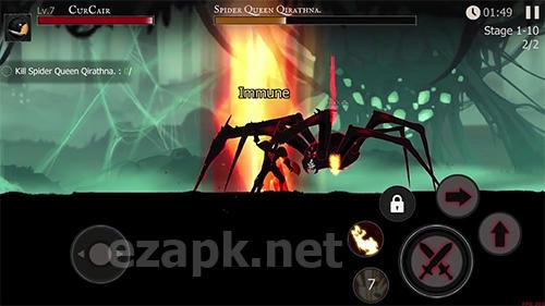 Shadow of death. Dark knight: Stickman fighting