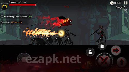 Shadow of death. Dark knight: Stickman fighting