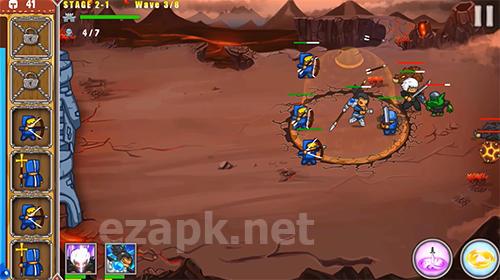 Frontier warriors. Castle defense: Grow army