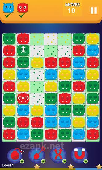 Little aliens: Heroes. Match-3