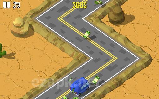 Rally racer with zigzag