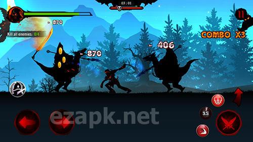 Shadow stickman: Dark rising. Ninja warriors