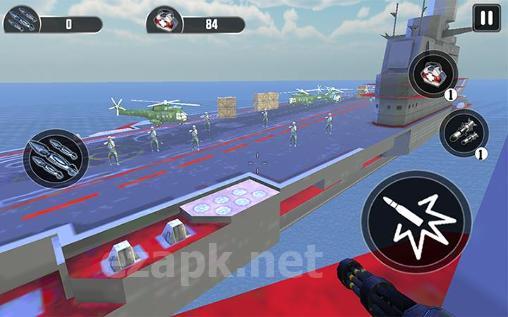 Navy gunner shoot war 3D