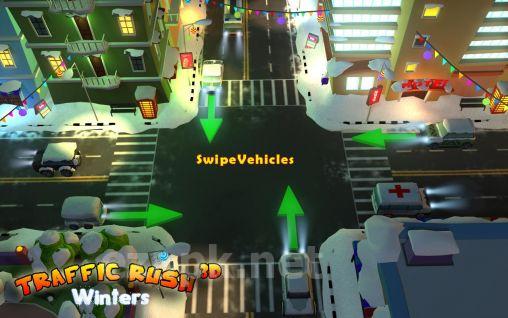 Traffic rush winters 3D