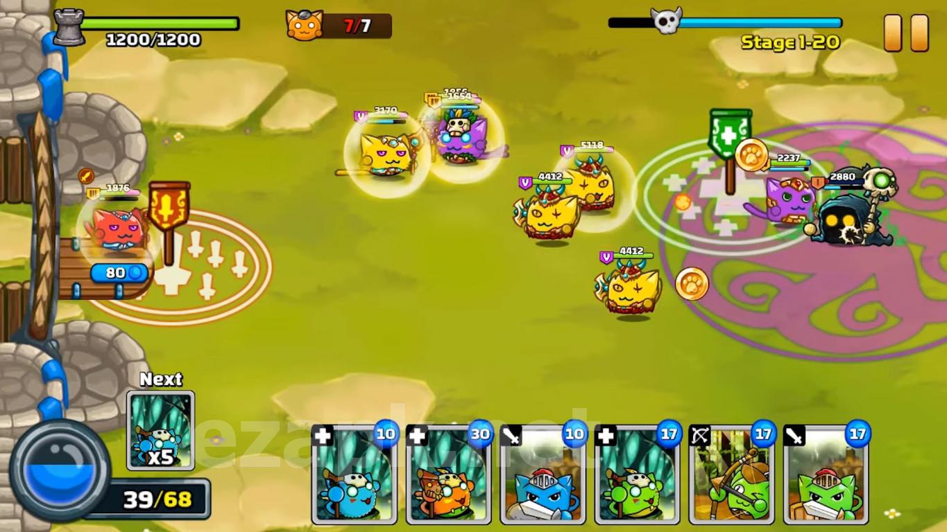 Meowar - PvP Cat Merge Defense TD
