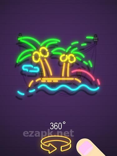 Neon it! 3D light art puzzle
