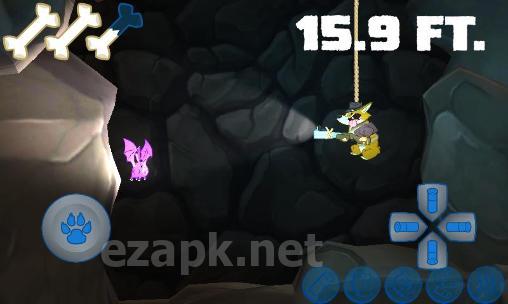Sparkle corgi goes cave diving