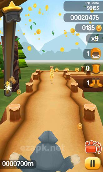 Easter bunny. Rabbit frenzy: Easter eggs storm