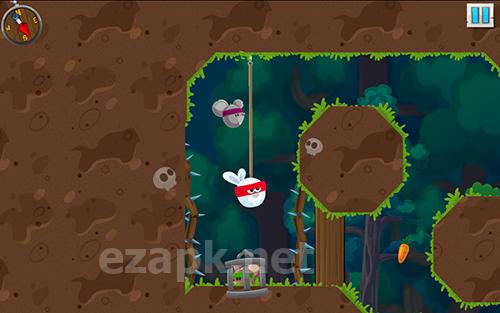 Rabbit samurai: Rope swing hero
