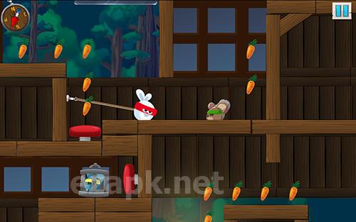 Rabbit samurai: Rope swing hero