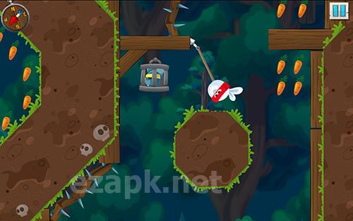 Rabbit samurai: Rope swing hero