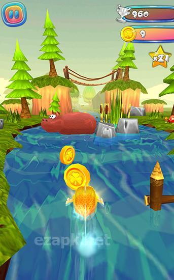 Choppy fish: 3D run