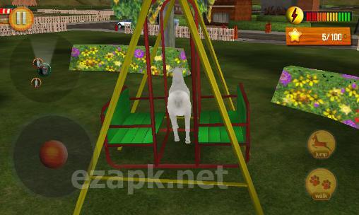 Crazy goat in town 3D
