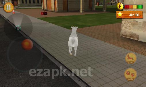 Crazy goat in town 3D