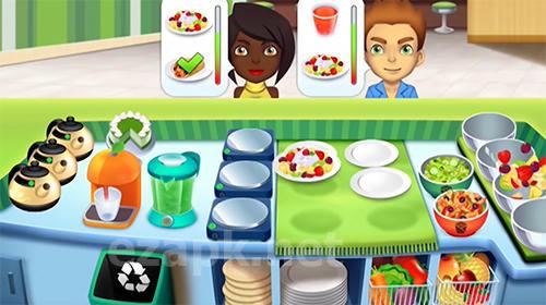 My salad bar: Healthy food shop manager