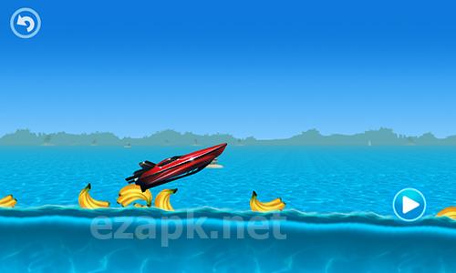 Tropical island boat racing