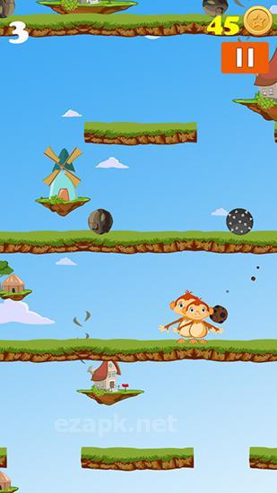 Sticky jump: Steps climber