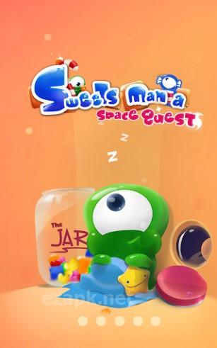 Sweet mania: Space quest. Game candies three in a row