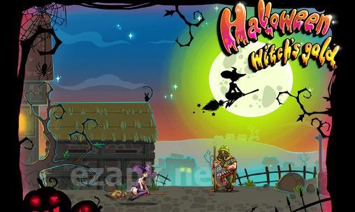 Halloween witch's gold runner