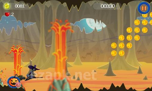 Halloween witch's gold runner