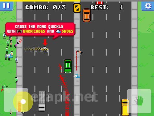 Traffic cross: Don't hit by car