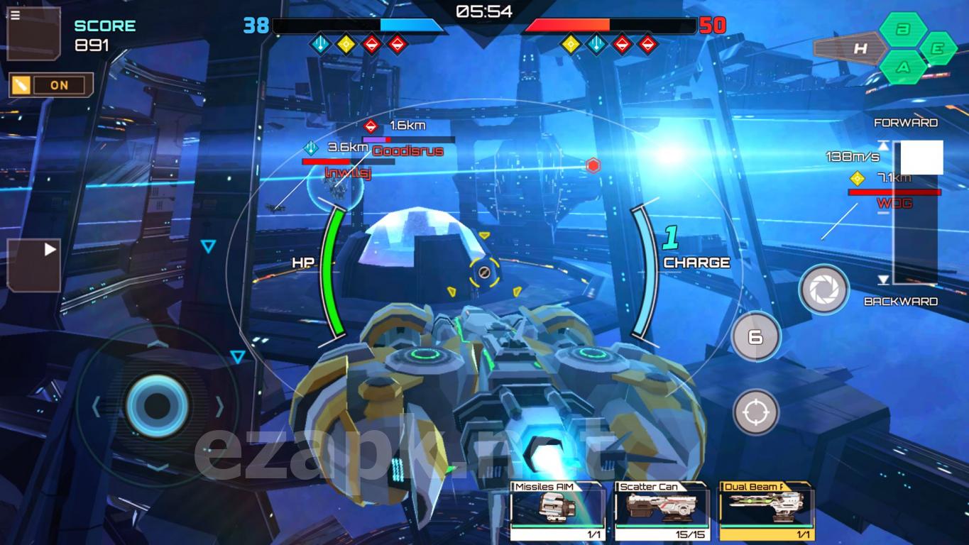 Iron Space: Real-time Spaceship Team Battles